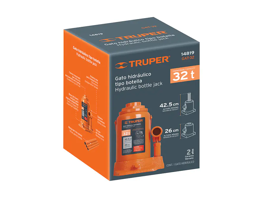 Gato de botella Truper 14819, 32 toneldas - Foto 5 | aztools.co
