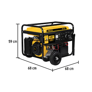 Planta Eléctrica Portátil PRETUL 26035 GEN-66P 6600W Gasolina (13 HP)