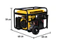 Planta Eléctrica Portátil PRETUL 26035 GEN-66P 6600W Gasolina (13 HP) - Miniatura 2 | aztools.co