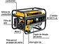 Generador eléctrico con motor a gasolina Pretul 26034, 2.8 kW - Miniatura 2 | aztools.co