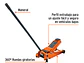 Gato hidráulico tipo zorra profesional Truper 14802, 3.5 ton, elevación rápida  - Miniatura 2 | aztools.co