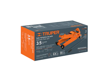 Gato hidráulico tipo zorra profesional Truper 14802, 3.5 ton, elevación rápida  - Foto 4 | aztools.co