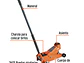 Gato Hidráulico Tipo Zorra Truper 14947 3 Toneladas + Maletín  - Miniatura 3 | aztools.co