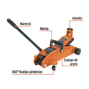 Gato hidráulico tipo zorra Truper 14946, 2.5 toneladas