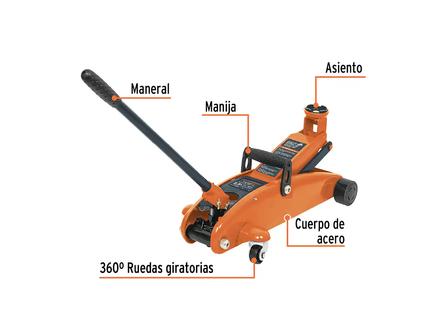 Gato hidráulico tipo zorra Truper 14946, 2.5 toneladas - Foto 2 | aztools.co