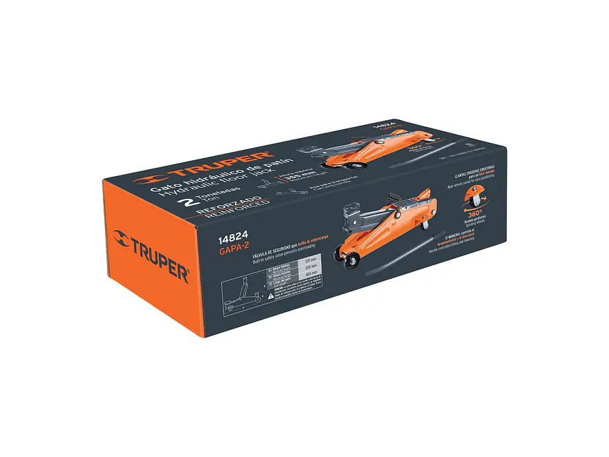 Gato zorra, reforzado Truper 14824, 2 toneladas  - Foto 4 | aztools.co