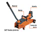 Gato hidráulico tipo zorra Truper 14804, 2 toneldas con maletín  - Miniatura 2 | aztools.co
