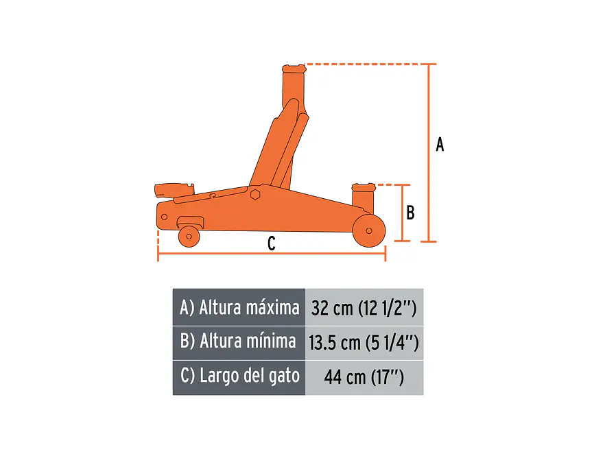 Gato hidráulico tipo zorra Truper 14804, 2 toneldas con maletín  - Foto 3 | aztools.co