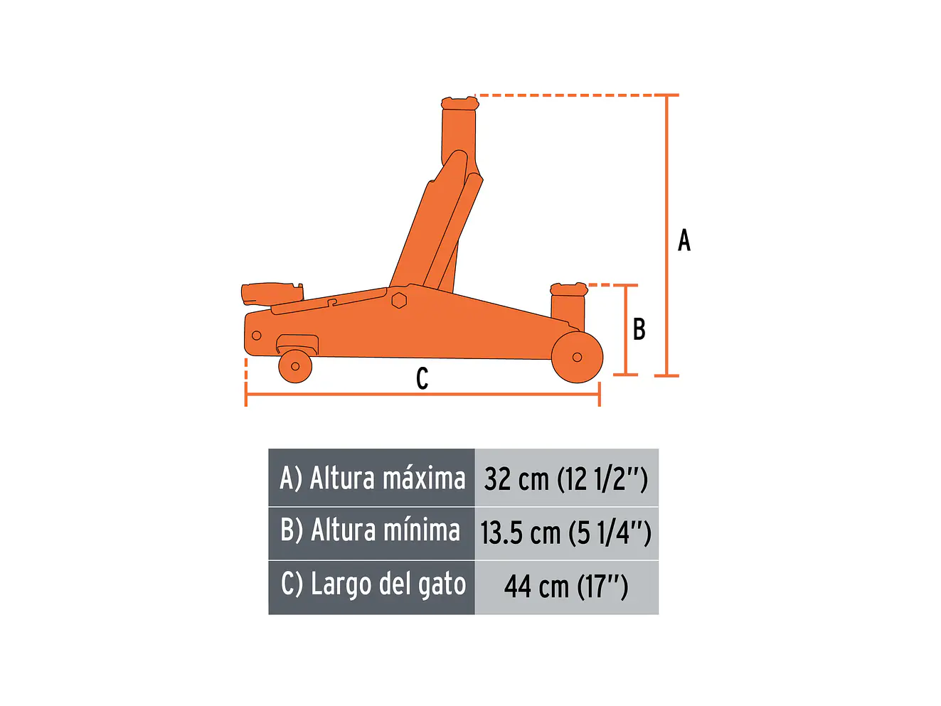 Gato hidráulico tipo zorra Truper 14944, 2 toneldas - Foto 3 | aztools.co