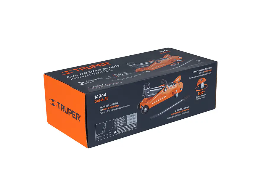 Gato hidráulico tipo zorra Truper 14944, 2 toneldas - Foto 8 | aztools.co