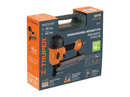 Grapadora neumática Truper 13178, calibre 16, 1.65 mm  - Foto 4 | aztools.co