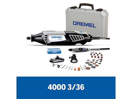 Mototool Dremel 4000 con 3 Acoples y 36 Accesorios + Maleta - Foto 1 | aztools.co