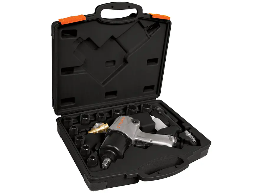 kit Pistola de impacto Truper 18281, industrial, 1/2