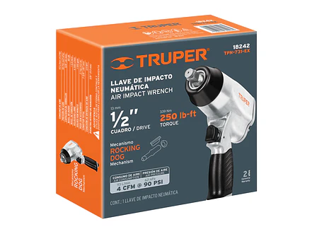 Pistola de impacto Truper 18242, 1/2