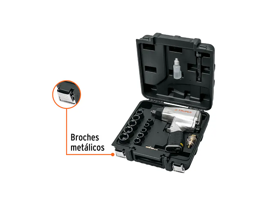 Kit Pistola de impacto Truper 19372 1/2