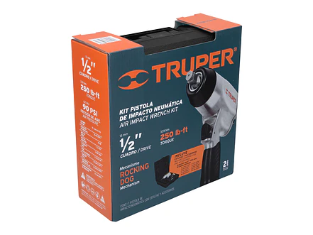 Kit Pistola de impacto Truper 19372 1/2