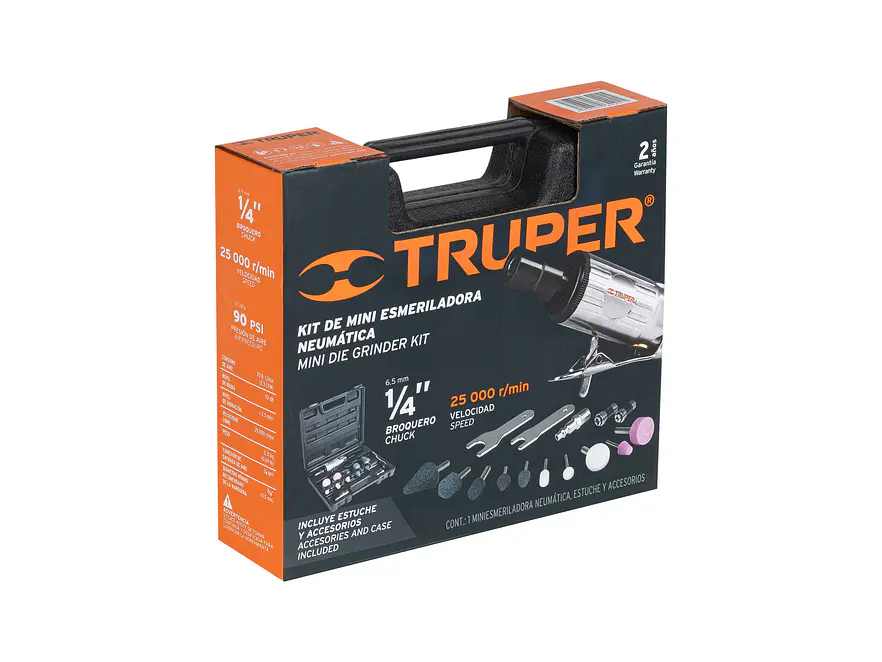 Kit de mini pulidora Truper 16887 1/4