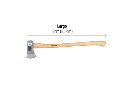 Hacha michigan, 3-1/2 lb, mango hickory TRUPER 14958 - Foto 3 | aztools.co