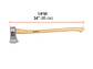 Hacha michigan, 3-1/2 lb, mango hickory TRUPER 14958 - Miniatura 3 | aztools.co