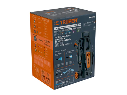 Hidrolavadora eléctrica Truper 101594 1800 PSI  - Foto 4 | aztools.co