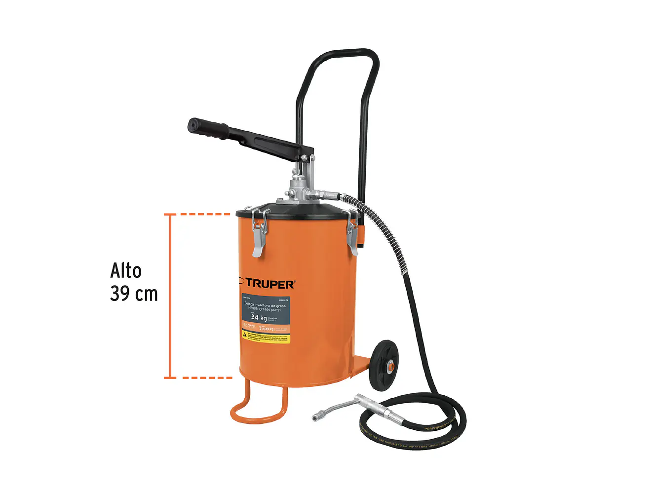 Bomba inyectora de grasa Truper 16850, 24 kg  - Foto 3 | aztools.co
