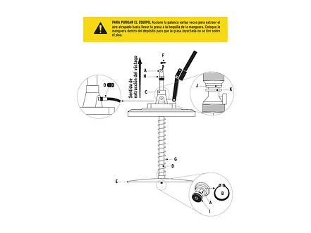 Bomba inyectora de grasa Truper 16867, 10 kg  - Foto 4 | aztools.co