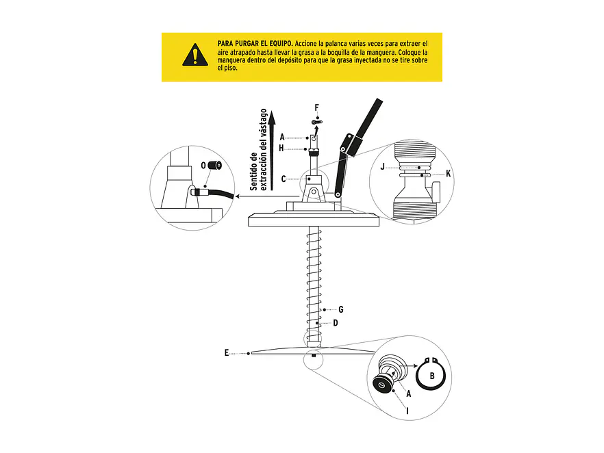 Bomba inyectora de grasa Truper 16867, 10 kg  - Foto 4 | aztools.co