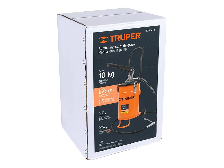 Bomba inyectora de grasa Truper 16867, 10 kg  - Foto 5 | aztools.co