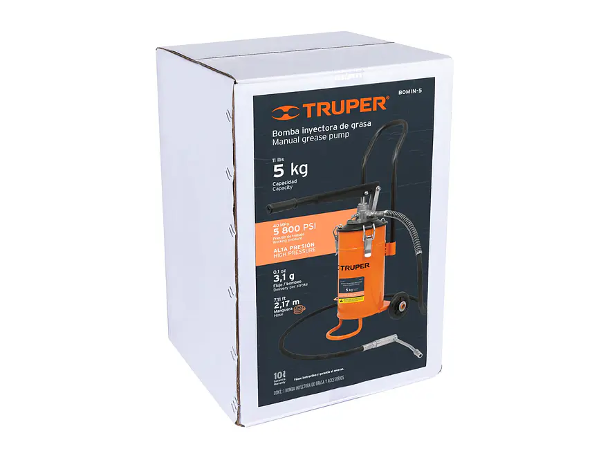 Bomba inyectora de grasa Truper 16866, 5 kg  - Foto 5 | aztools.co
