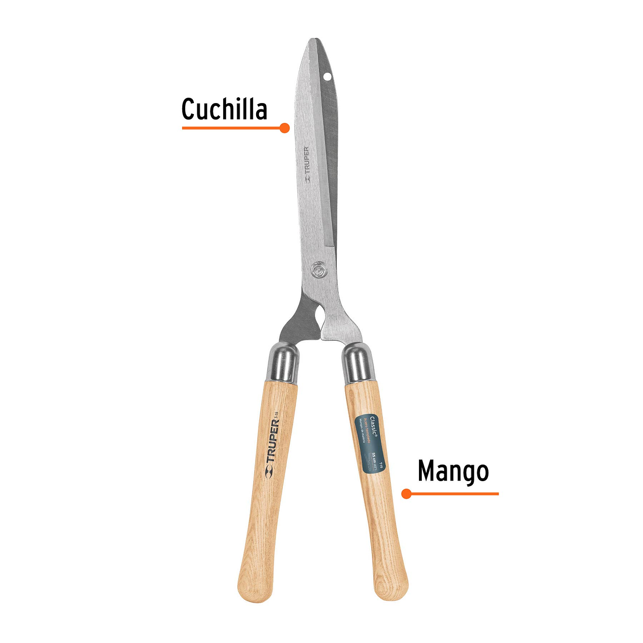 Tijera Classic ® para poda, mangos de madera, 55 cm TRUPER 18377 2