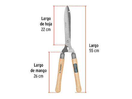 Tijera Classic ® para poda, mangos de madera, 55 cm TRUPER 18377 - Foto 3 | aztools.co