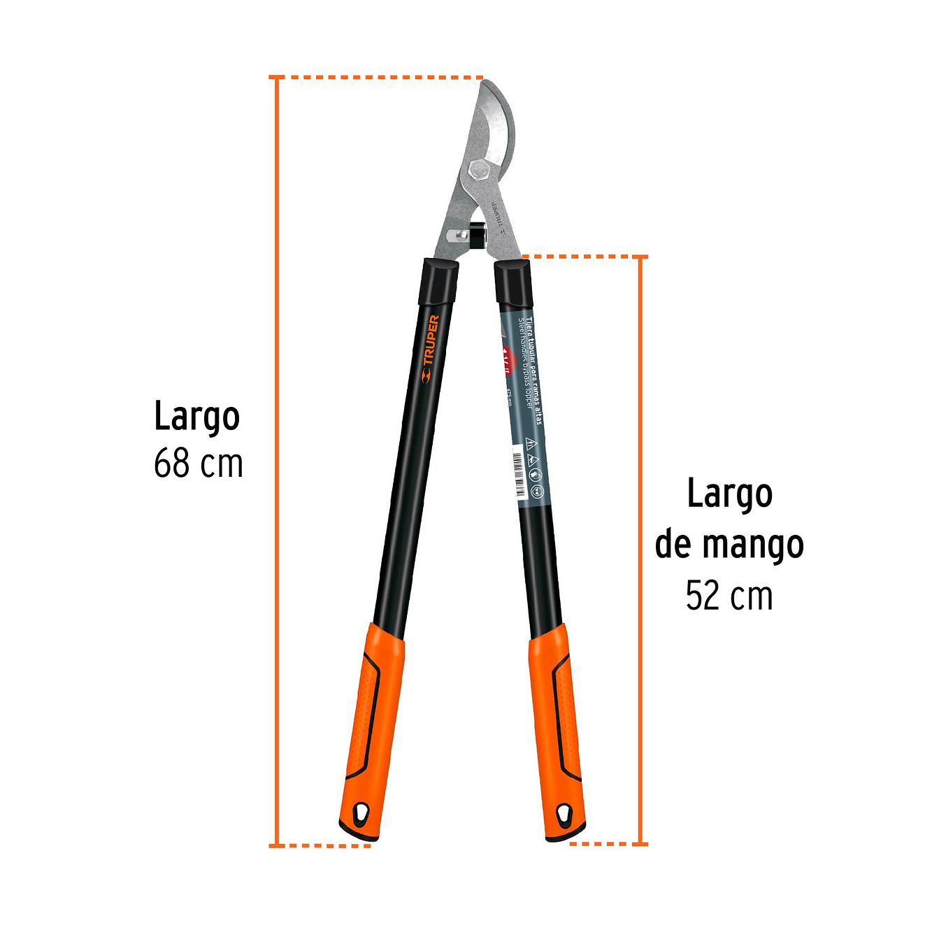 Tijera Classic ® para ramas altas, mangos tubulares, 68 cm TRUPER 18399 3