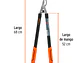 Tijera Classic ® para ramas altas, mangos tubulares, 68 cm TRUPER 18399 - Miniatura 3 | aztools.co