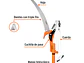 Cortador con mango telescópico de aluminio Truper 18409, 2.4 m  - Miniatura 2 | aztools.co