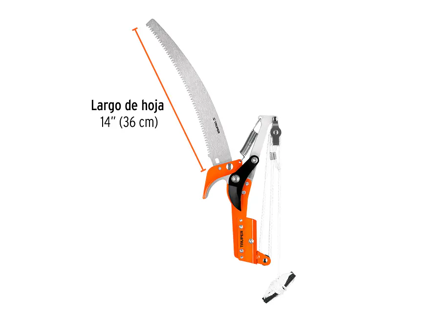 Cortador de ramas altas sin mango Truper 18401, hoja de acero SK5 de 14