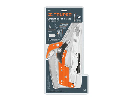 Cortador de ramas altas sin mango Truper 18401, hoja de acero SK5 de 14