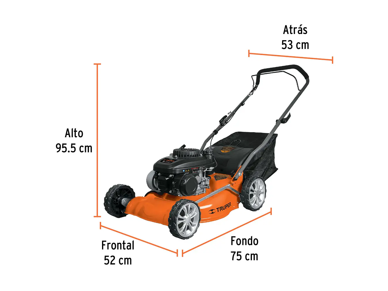 Podadoras con motor a gasolina Truper 19966 , 4HP, de 18'