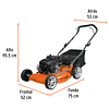 Podadoras con motor a gasolina, 4HP, de 18'