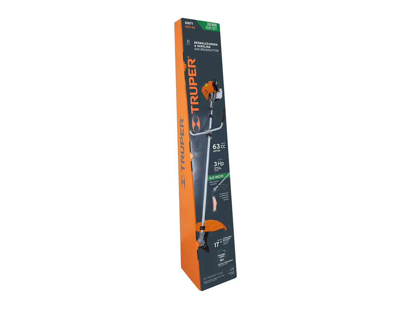 Guadaña con motor gasolina Truper 12671 3HP 63cc Profesional - Foto 5 | aztools.co