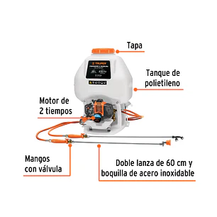 Fumigador a gasolina Truper 101568, 2 tiempos, 25 lts