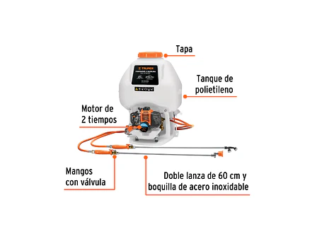 Fumigador a gasolina Truper 101568, 2 tiempos, 25 lts