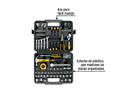 Juego de herramientas milimétricas Pretul 27168, 1/4