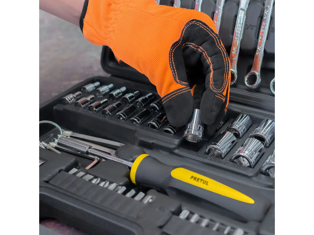 Juego de herramientas Pretul 22981 73 piezas con estuche  - Foto 8 | aztools.co