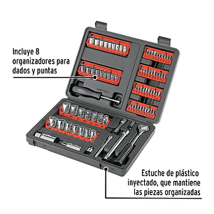 Set de puntas y copas, 90 piezas, Pretul PRETUL 22977