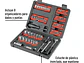 Set de puntas y copas, 90 piezas, Pretul PRETUL 22977 - Miniatura 2 | aztools.co