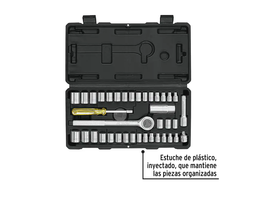 Juego de copas Pretul 24220 39 piezas con ratchet profesional - Foto 2 | aztools.co