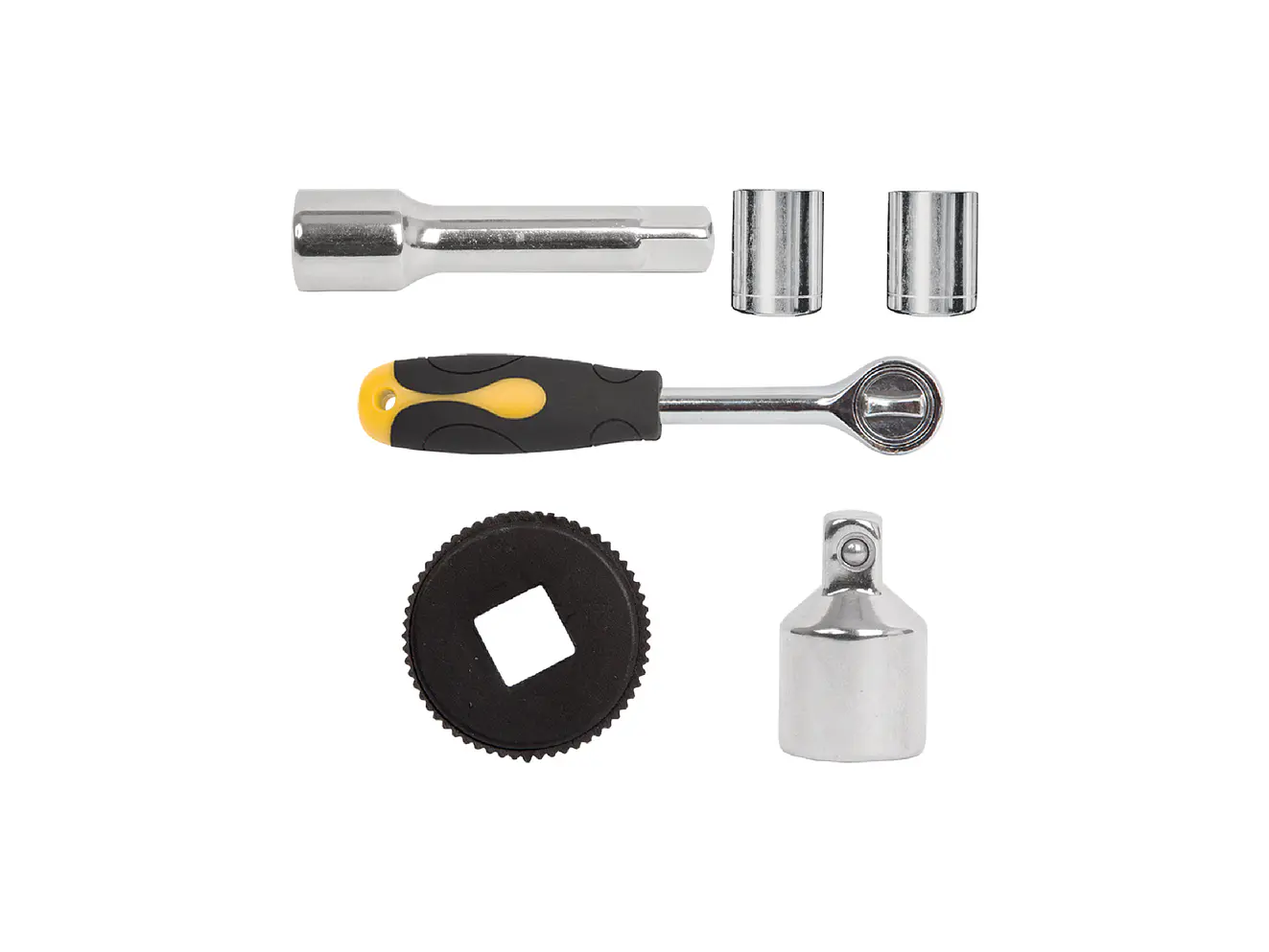 Juego de ratchet y copas Pretul 23969, 39 piezas,  - Foto 4 | aztools.co
