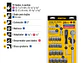 Juego de mecánico Pretul 23974, 25 piezas,  - Miniatura 3 | aztools.co