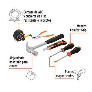 Juego casero de herramientas, 6 piezas
