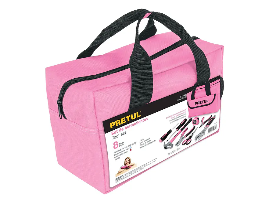 Juego de herramientas para dama, 8 piezas, Pretul PRETUL 21251 - Foto 4 | aztools.co